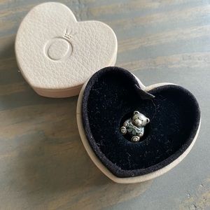 Pandora sterling silver teddy bear charm